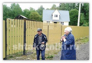 Фото забора штакетник RAL 1014 бежевый в Ереване